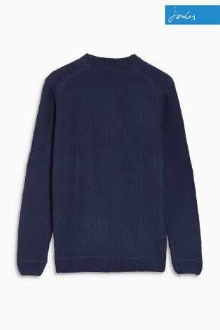 Joules Navy Crew Neck Cable Knit Jumper